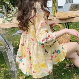 ÁO HOA BABYDOLL (KÈM VIDEO HÌNH THẬT)