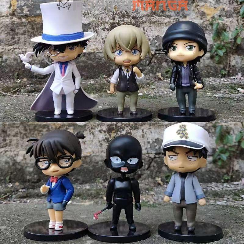 [CÓ QUÀ] Mô hình 6 nhân vật Kaito Kid Conan Amuro Tooru Shuichi Akai Hanzawa Hattori Heij cao 12cm
