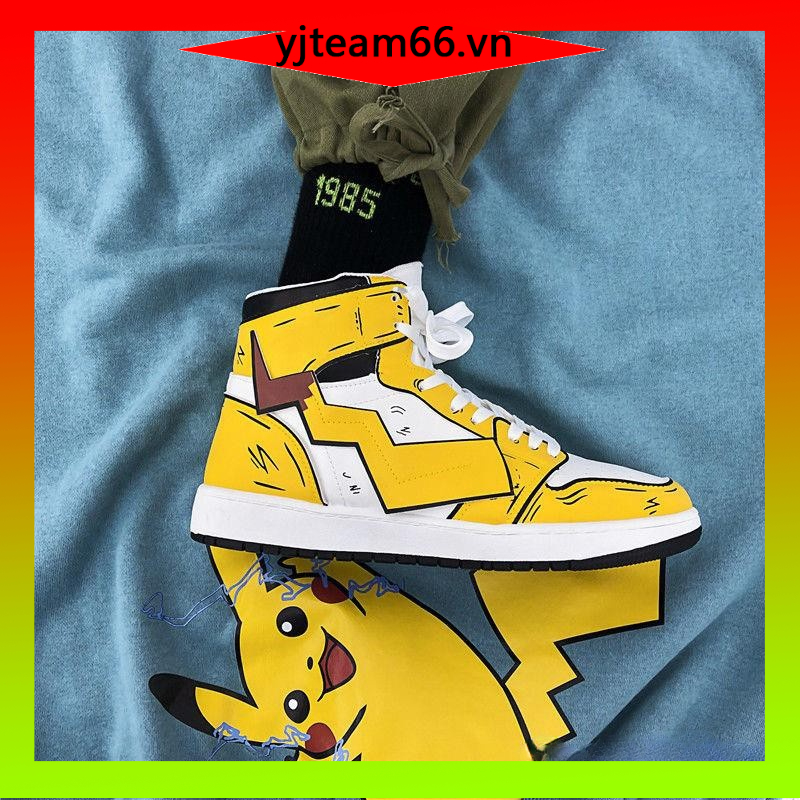 COD aj1 Giày nam Pikachu Air Force One Sneakers One Piece Joint Shoes Cao thượng nam giày thường nam giày hợp thời trang#yjteam66.vn