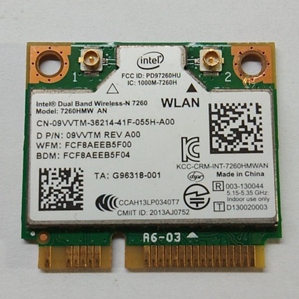 Thay wifi-7260H laptop dell inspiron 15-7537