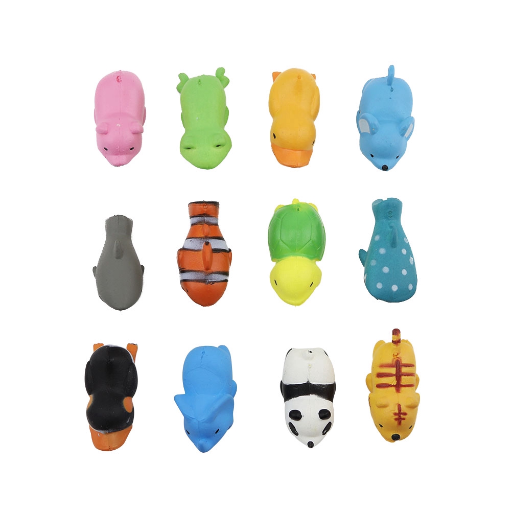 Set 12 Phụ Kiện Bảo Vệ Dây Cáp Hình Thú Dễ Thương