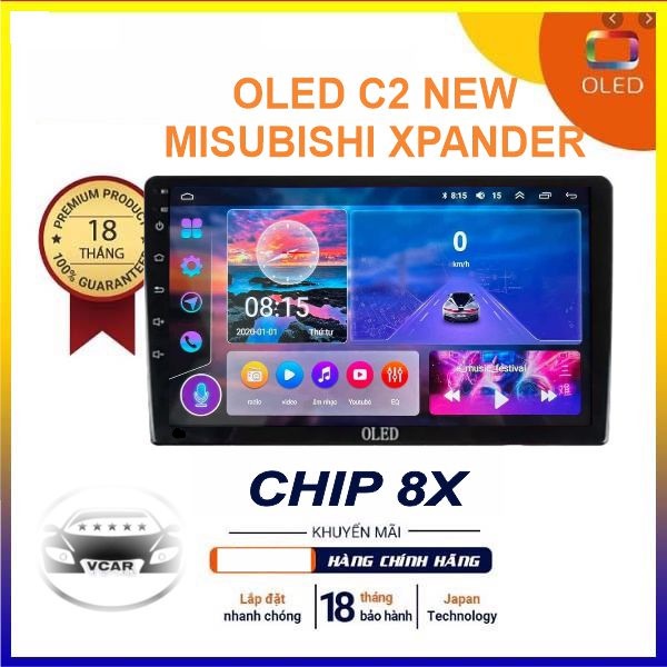 Màn Hình Android OLED C2 New chip 8X quạt tản nhiệt, youtube, Vietmap... bảo hành 18 thánG