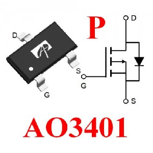 AO3401 A19T 20 con Linh Kiện Bán Dẫn MOSFET 4.2A 30V SOT23 Kênh P