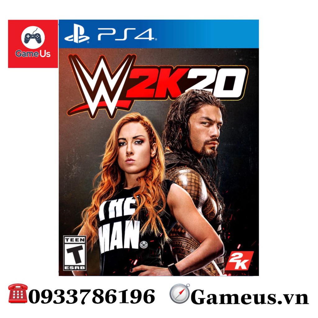 Đĩa game Ps4 : WWE 2K20 Hệ Us
