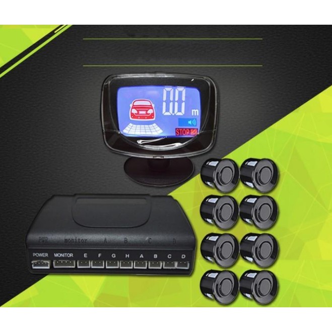 Cảm biến lùi 8 mắt màn hình LCD