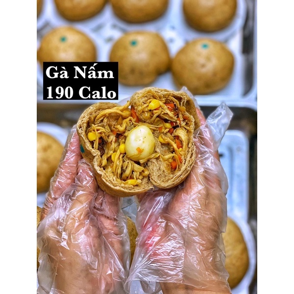 Bánh Bao Nguyên Cám Gà Nấm