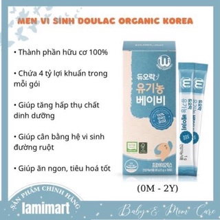 <Date 2023> MEN VI SINH DUOLAC ORGANIC HÀN QUỐC LAMIMART