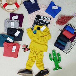 Combo 5 bộ coton len cho bé trai bé gái