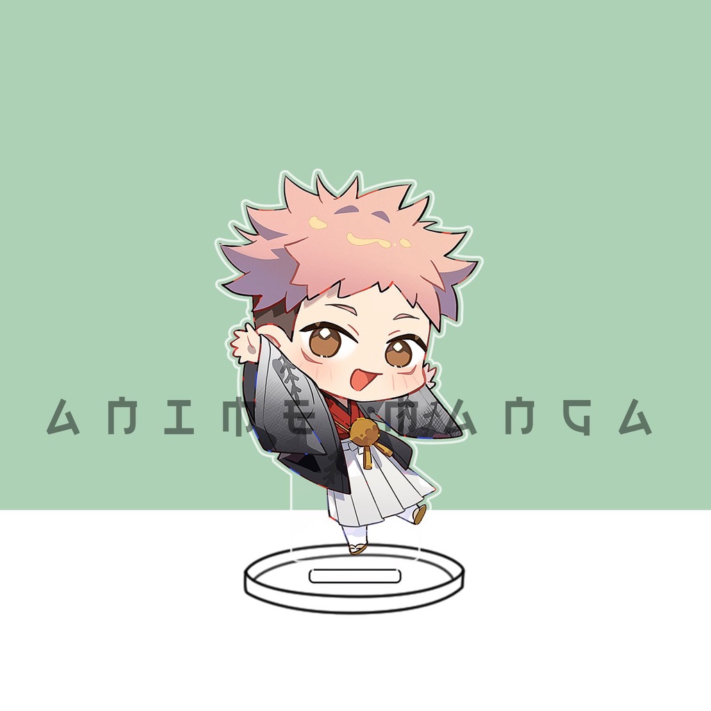 Mô hình standee Jujutsu Kaisen chibi chất liệu acrylic trang trí bàn học bàn làm việc