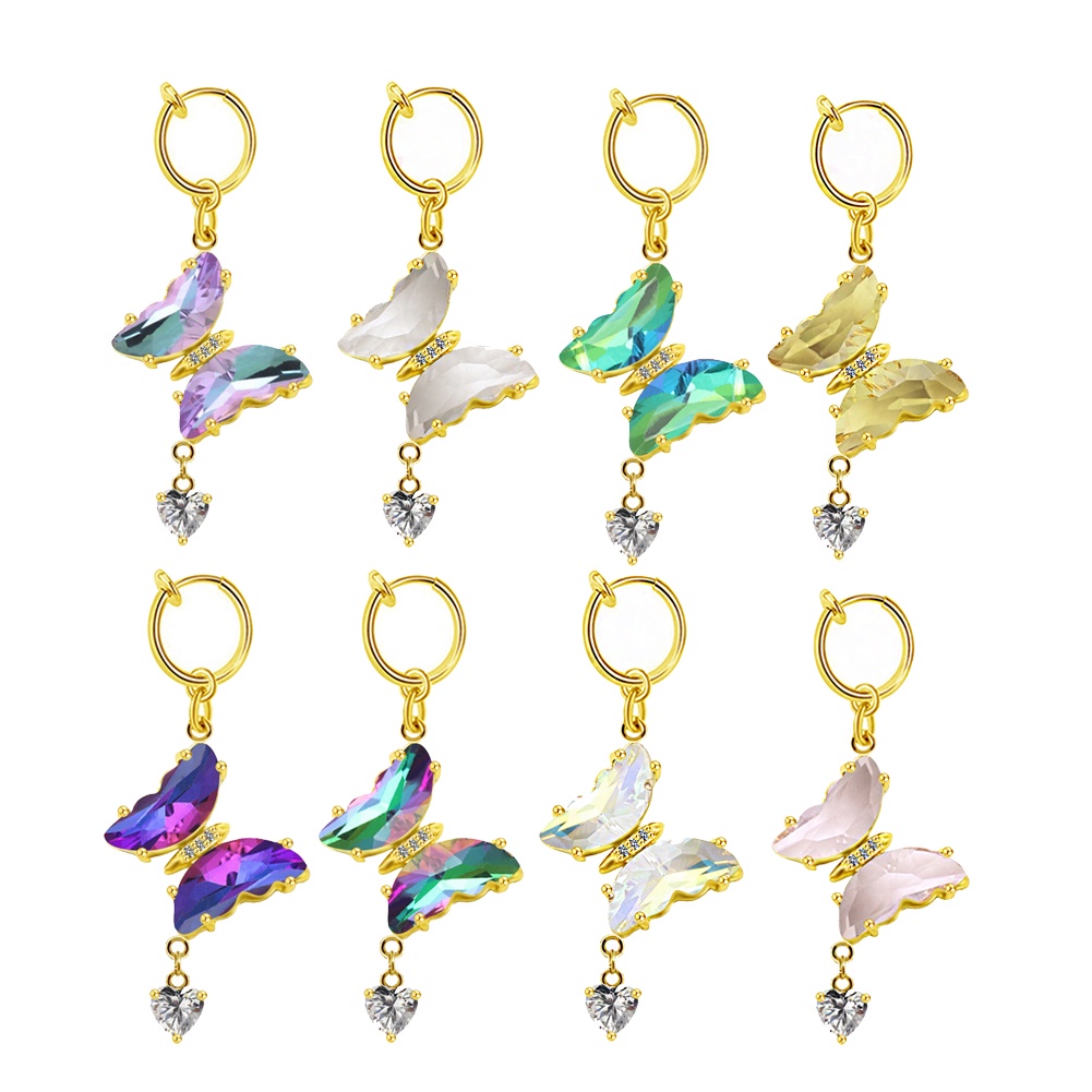 Khuyên Rốn Hình Bướm Màu Sắc Tươi Sáng Thời Trang Cổ Điển