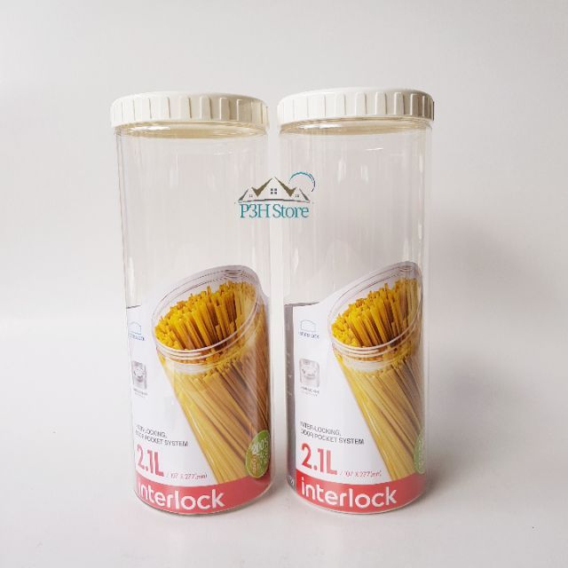 Bộ 2 hộp bảo quản Interlock 2,1L của Lock&amp;Lock