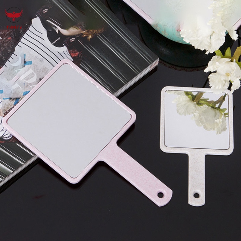 Gương Trang Điểm Cầm Tay Có Tay Cầm Tiện Dụng Cho Salon Làm Tóc