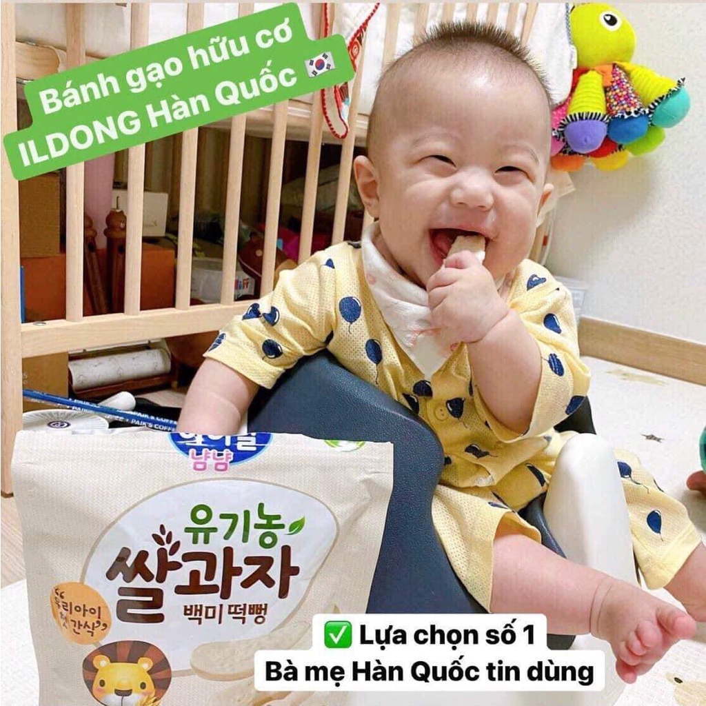Bánh Gạo Ăn Dặm Cho Bé 6 Tháng Ildong Hàn Quốc Thơm Ngon Dễ Tan Dùng Làm Bữa Sáng Bữa Phụ