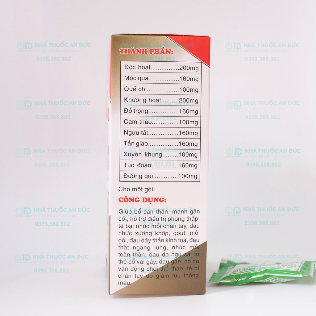 Viên uống đau nhức xương  Thấp khớp Cốt thống hoàn  hộp 10 gói - Nhà thuốc An Đức