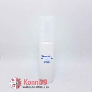 Xịt khoáng chống nắng MUJI SUNSCREEN 50ml, chai xịt thông minh khi hoàn thành xuất sắc nhiệm vụ cấp ẩm, chống nắng