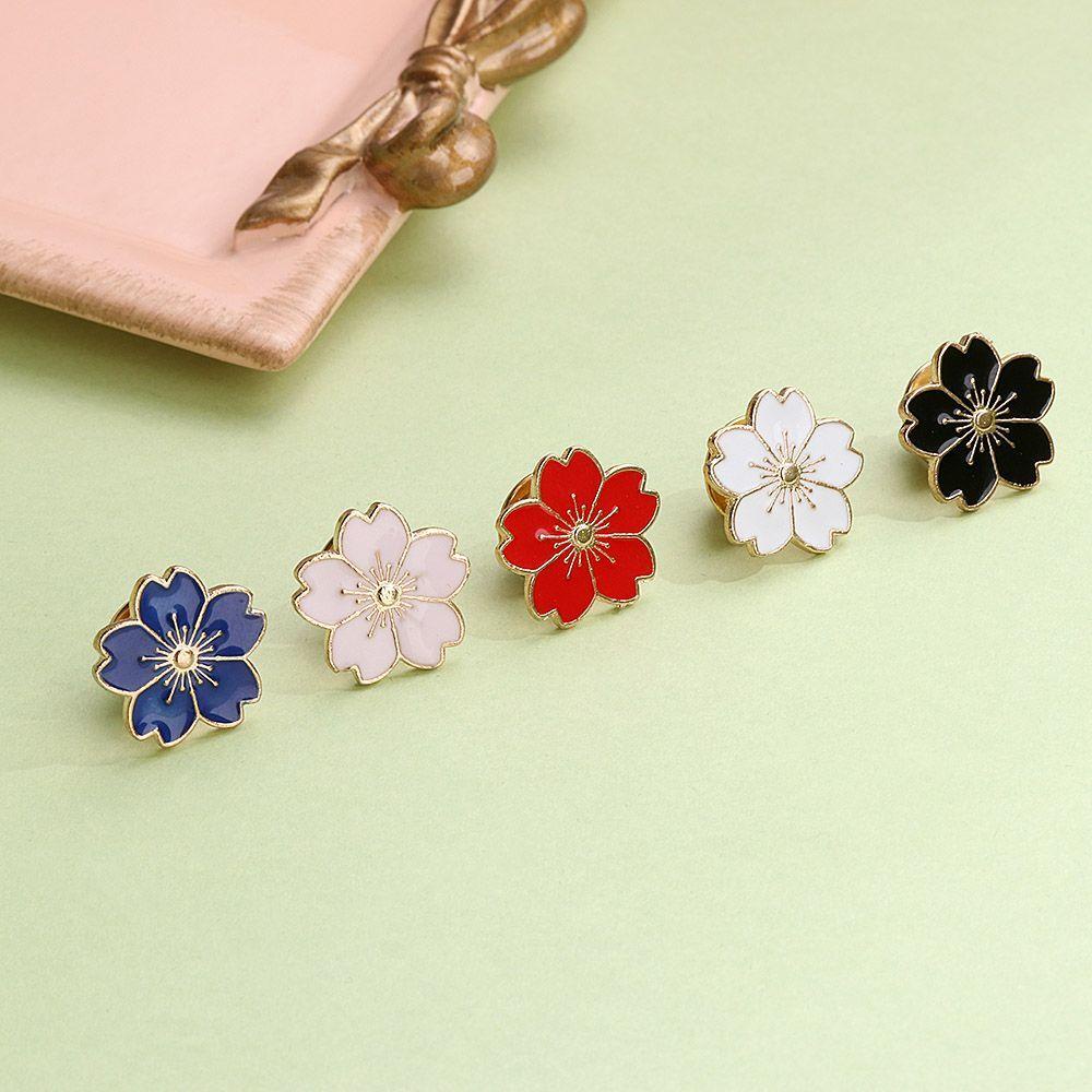 Bộ 5 Ghim Cài Áo Hình Hoa Anh Đào Xinh Xắn