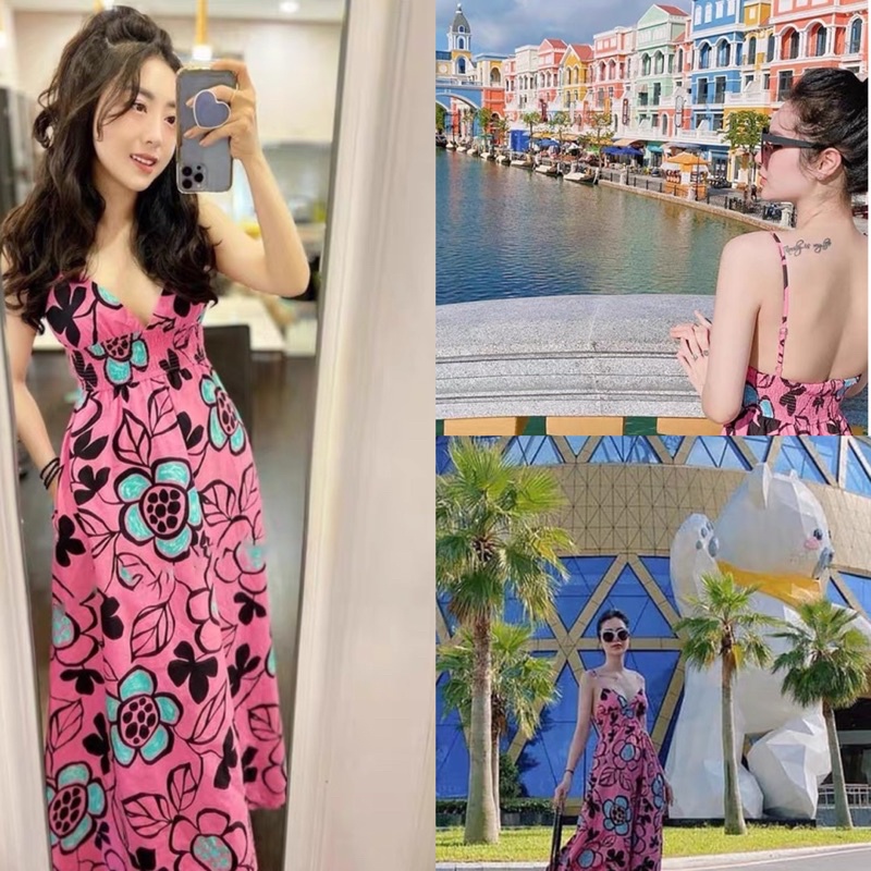 ĐẦM MAXI 2 DÂY ZR XUẤT XỊN