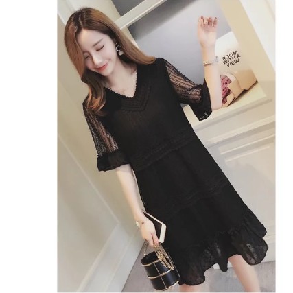 Váy Bầu Đầm Bầu Xinh Ren Sang Trọng  A1144