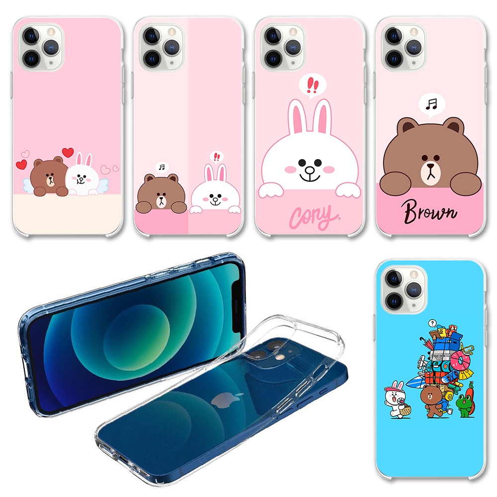 Ốp lưng iphone gấu brown thỏ cony ếch leonard vịt sally 5s/6s/7/8plus/se/xr/xs/xsmax/11/12mini/pro/promax - N523