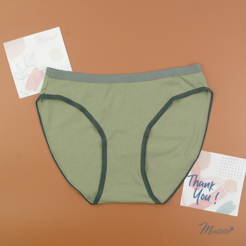 Quần Lót nữ Cotton Organic Lưng Vừa Thoải Mái Daphne (Mustoto MQ15) | BigBuy360 - bigbuy360.vn