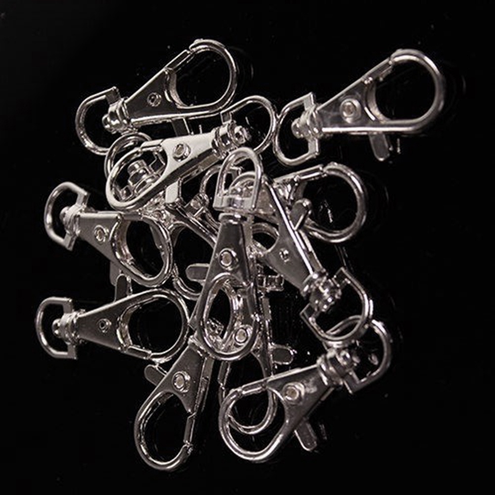 Bộ 10 cái móc khóa kim loại 38mm dùng làm trang sức thủ công