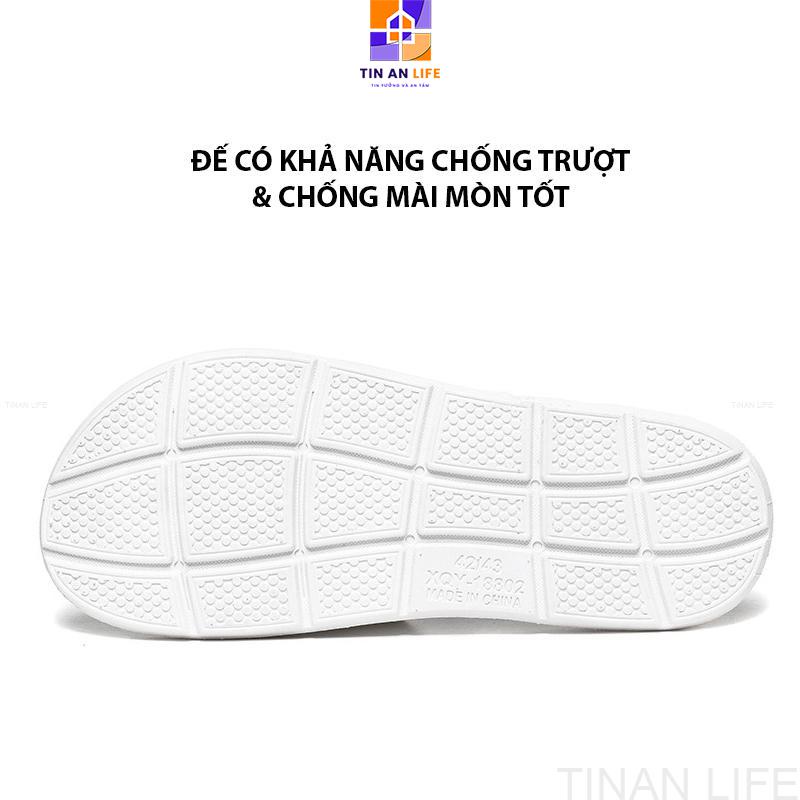 Dép Nam Quai Ngang SUPER Êm Chân, Đi Dạo, Mang Trong Nhà, Bám Sàn Không Trơn Trượt
