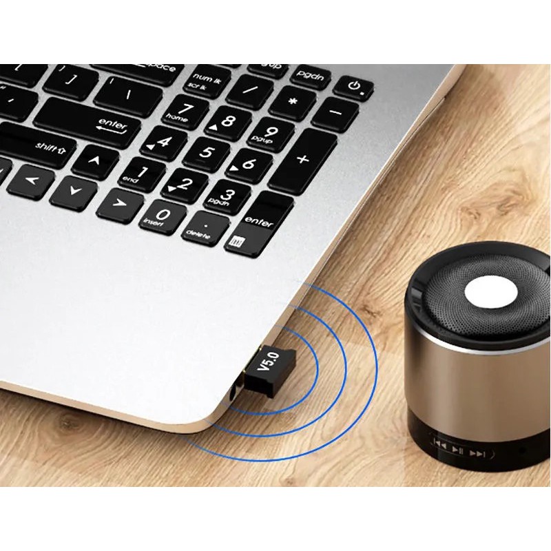 Usb Nhận Tín Hiệu Bluetooth Màu Đen Cho Notebook Pc