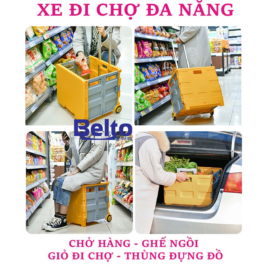 Xe đi chợ - đa năng - Chính hãng NIKITA - kết hợp ghế ngồi - XDC1910