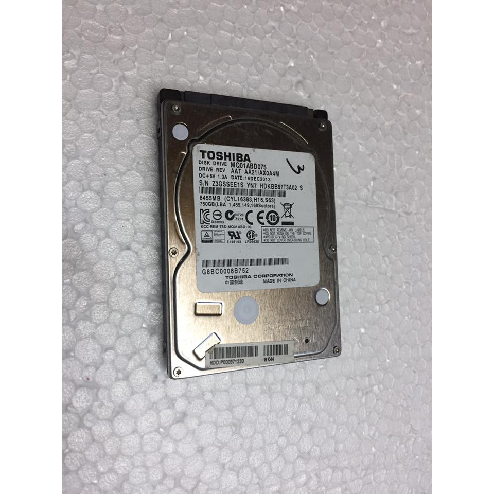 Ổ Cứng HDD Laptop Sức khỏe GOOD SATA 750Gb