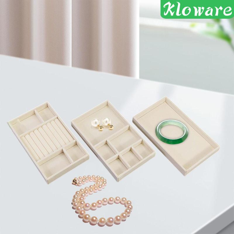 Bộ 3 Khay Trưng Bày Trang Sức / Đồng Hồ / Ngăn Kéo Tiện Dụng Cho Nữ