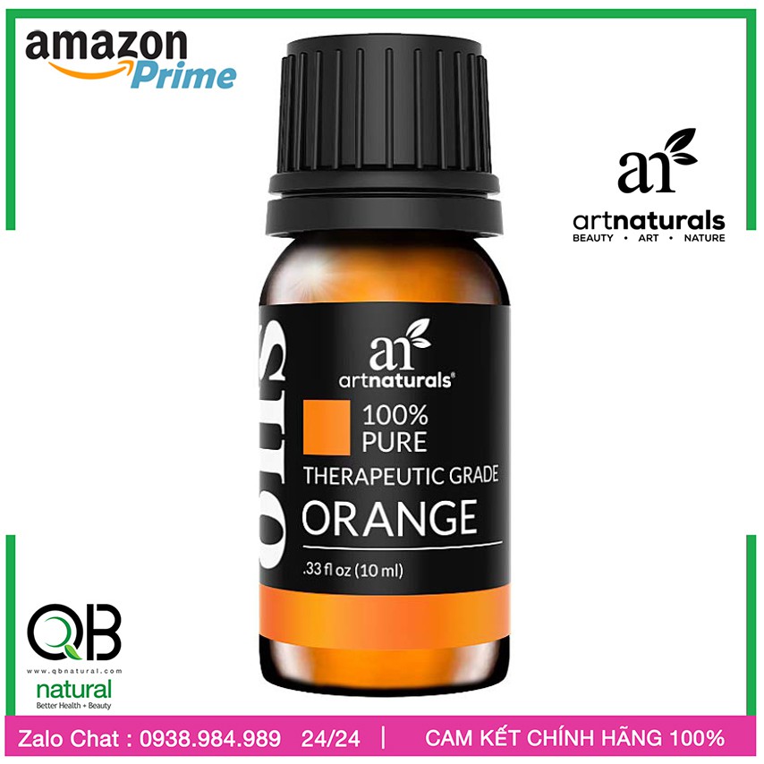 [Tinh dầu Cam Vàng artnaturals] ✅ Tinh dầu Cam Vàng, Sweet Orange Essential Oil 10ml, USA