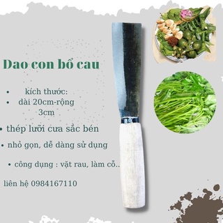 Dao con bổ cau thép lưỡi cưa sắc bén