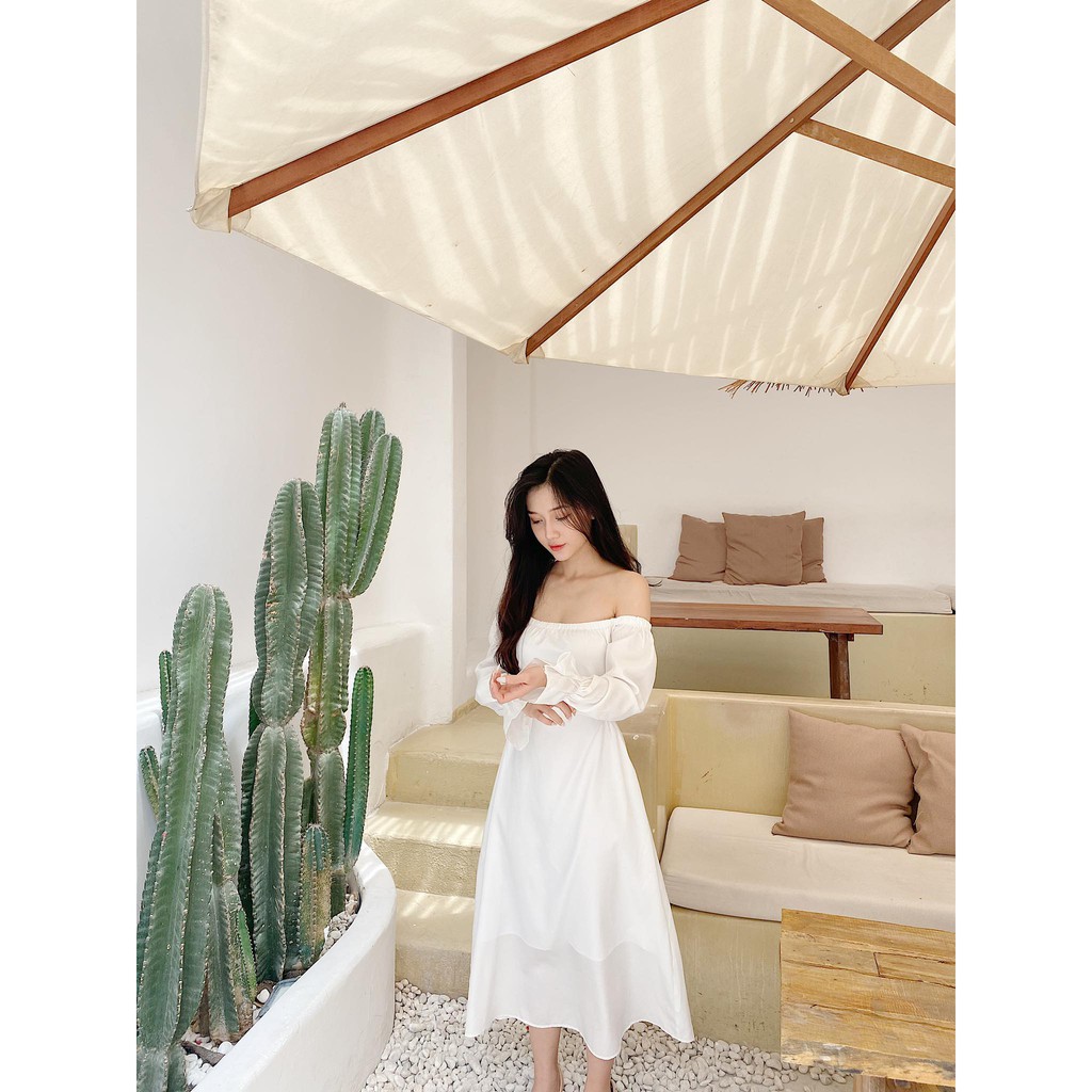 HEYBEE Đầm trễ vai Rosemary HT558 | BigBuy360 - bigbuy360.vn