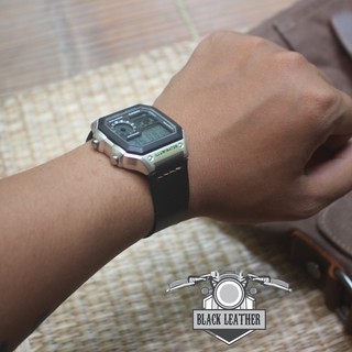 DÂY ĐỒNG HỒ CASIO AE1200 DA BÒ ĐEN ( Tặng kèm khóa + tool thay dây ) - BT-1CSO