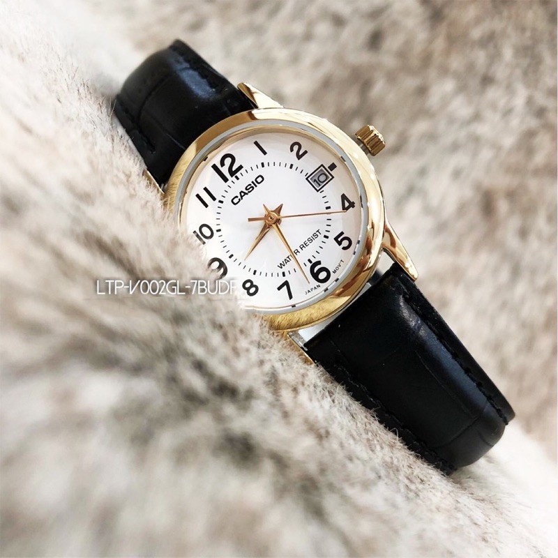 Đồng Hồ Casio Nữ Dây Da STANDARD LTP-V002GL-7BUDF chính hãng