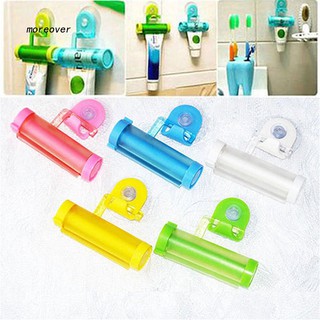 MORE☼Useful Plastic Rolling Tube Squeezer Toothpaste Easy Dispenser Bathroom Holder