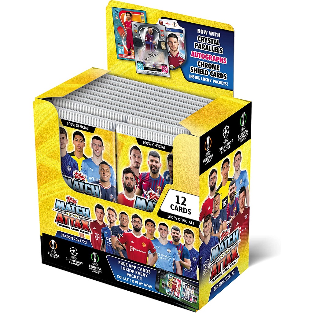 Pack Lẻ Thẻ Hình Nhân Vật Cầu Thủ Match Attax 2021-2022 Chính Hãng Topps