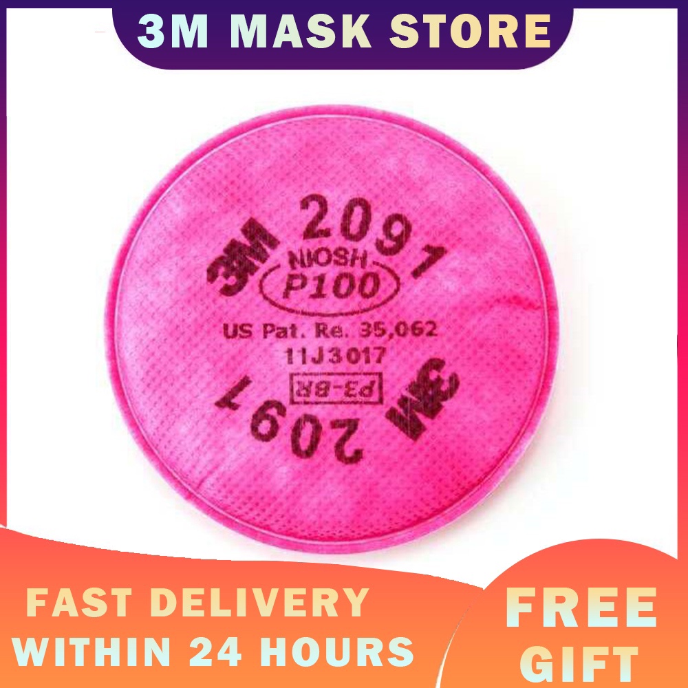 2 CÁI (1 Cặp) BỘ LỌC PARTICULATE 3M 2091 P100 1 ĐÔI