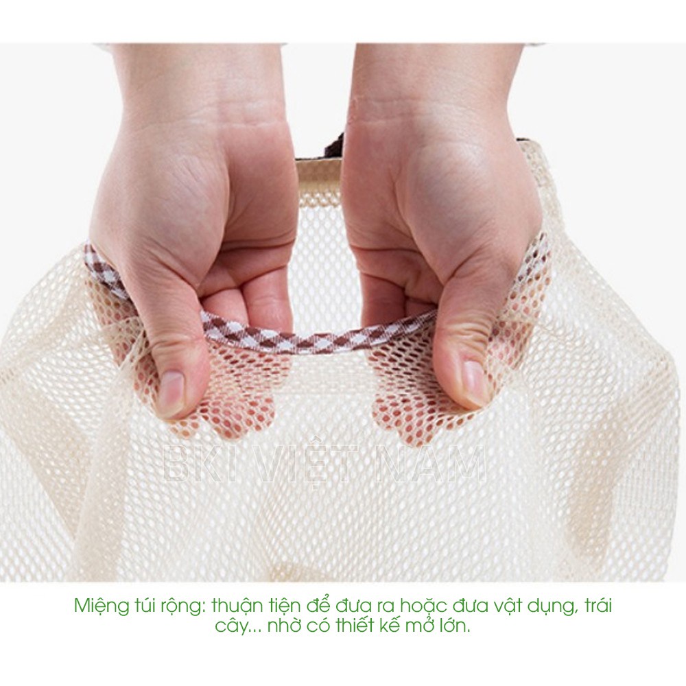 Túi Lưới Đa Năng, Đựng Hành Tỏi, Hoa Quả Cho Nhà Bếp, Túi Đựng Vật Dụng Cá Nhân
