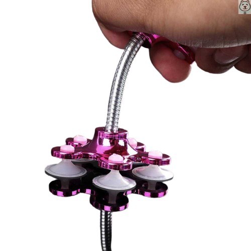 Giá đỡ điện thoại hình bông hoa 2 đế hít siêu khỏe - Kẹp điện thoại 2 đầu chân không hình bông hoa | BigBuy360 - bigbuy360.vn