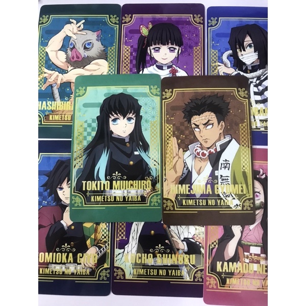 Thẻ Photocard bo góc Kimetsu no yaiba kiếm sĩ diệt quỷ ver2