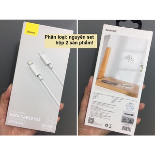 Bộ 2 cáp sạc nhanh cho iphone Baseus Simple Wisdom (1.5m)