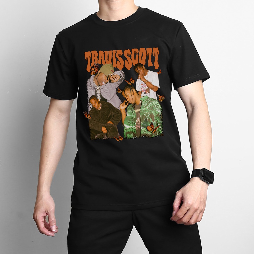 Áo thun nam nữ DECAO Travis Scott form Oversize 100% cotton 4 chiều