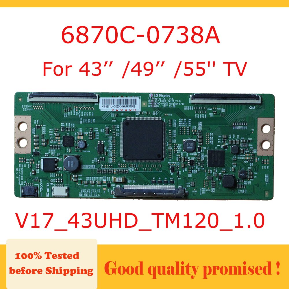 SONY Bảng Mạch Điều Khiển AZJ 6870C-0738A 6870C 0738A Cho TV 43 '' 49 '' 55 '' Logic V17_43Uhd_M120_1.0 6871L-5203C 6870C 0738A