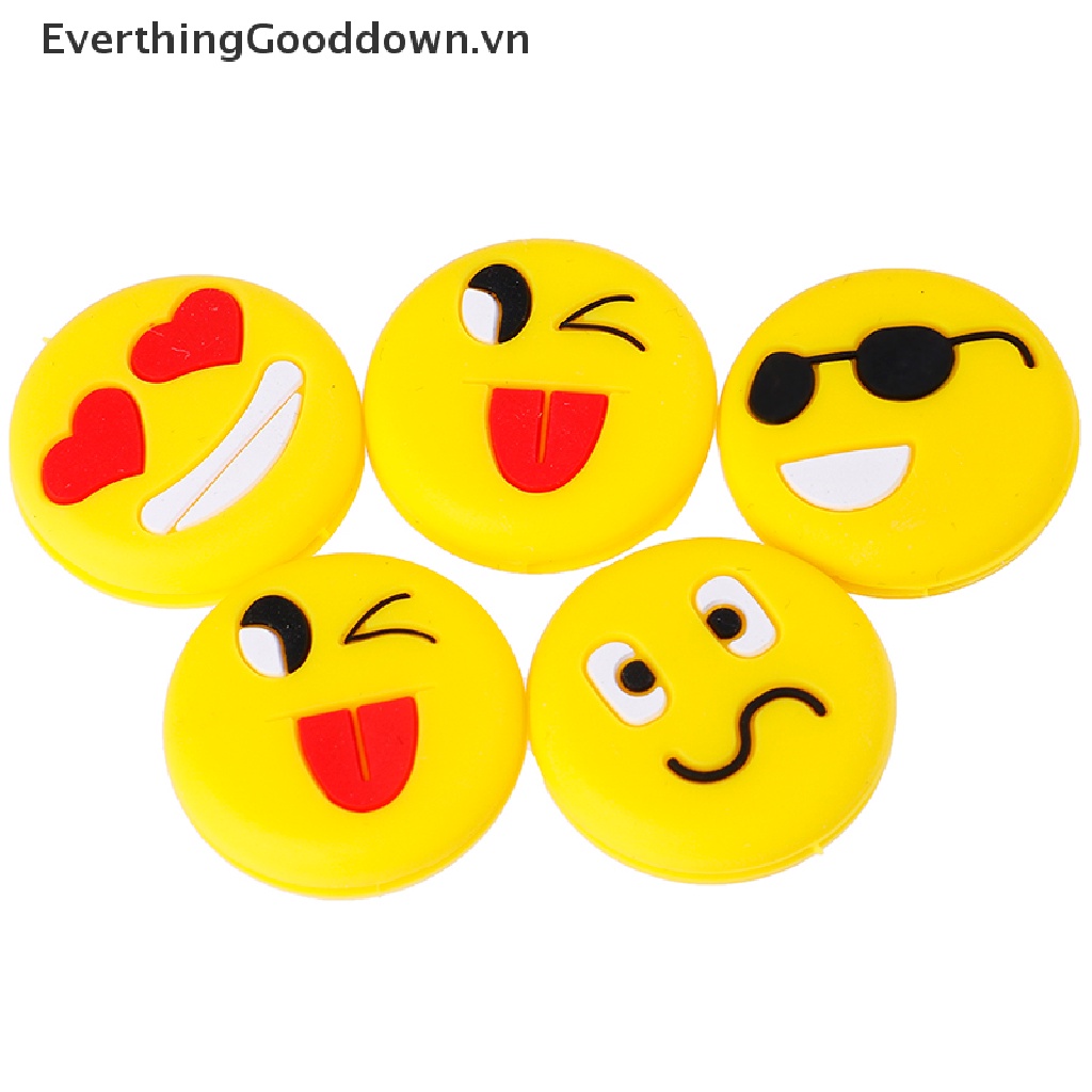 Everthinggooddown Set 5 Phụ Kiện Giảm Chấn Cho Vợt Tennis Bằng Silicone
