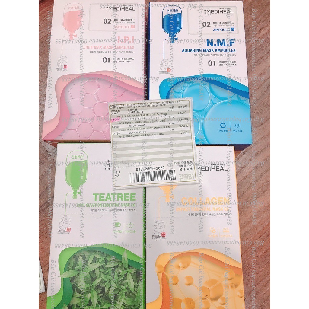 MBC 1 miếng Mặt nạ Mediheal Care Solution Essential Mask Ex các loại