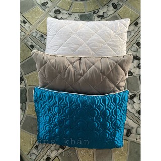 combo gối Spa vỏ gối+ruột gối cotton(phi lụa) chần bồng loại đẹp