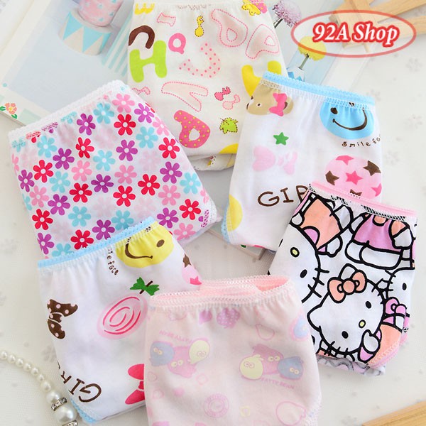 [ĐỒ LÓT - QCB01] SET 6 QUẦN CHIP BÉ GÁI