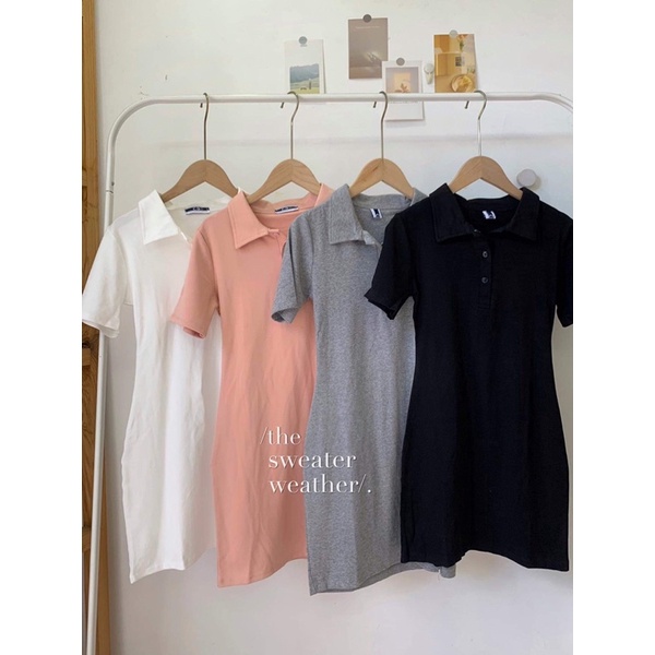 Váy thun ôm polo chất zip đẹp ( Ảnh thật ) | BigBuy360 - bigbuy360.vn