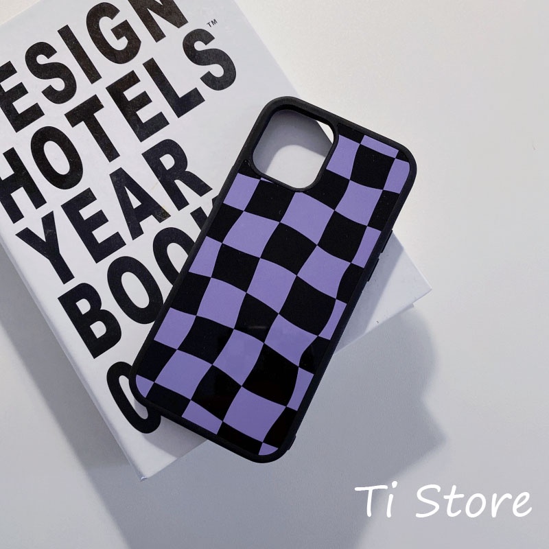 Ốp Lưng Caro Purple iP [ TI STORE ]
